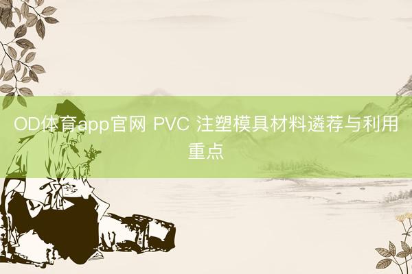 OD体育app官网 PVC 注塑模具材料遴荐与利用重点